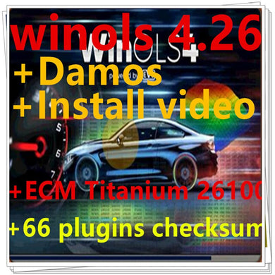 2022 Hot Selling Winols 2.26 + Unlock Patch + Damos Files + Video + User Manual + Ecm Titanium 26000 Drivers Download Link