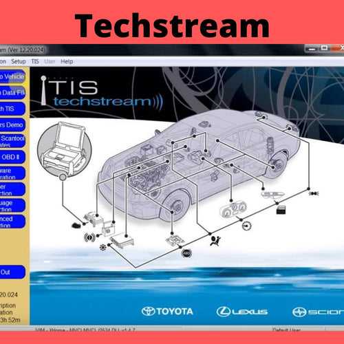 Techstream 02/2021 OBD2 Toyota Lexus TIS V16.00.017 Software