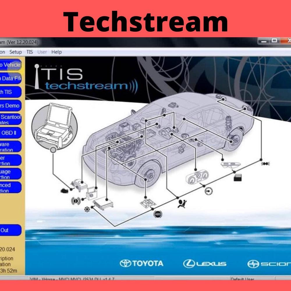 Techstream 02/2021 OBD2 Toyota Lexus TIS V16.00.017 Software